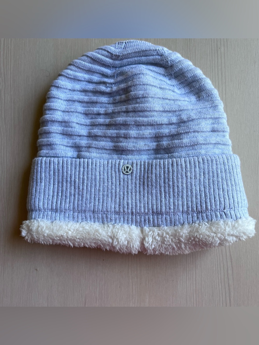 Lululemon Lavender Ribbed Sherpa-Lined Beanie OS Winter Hat